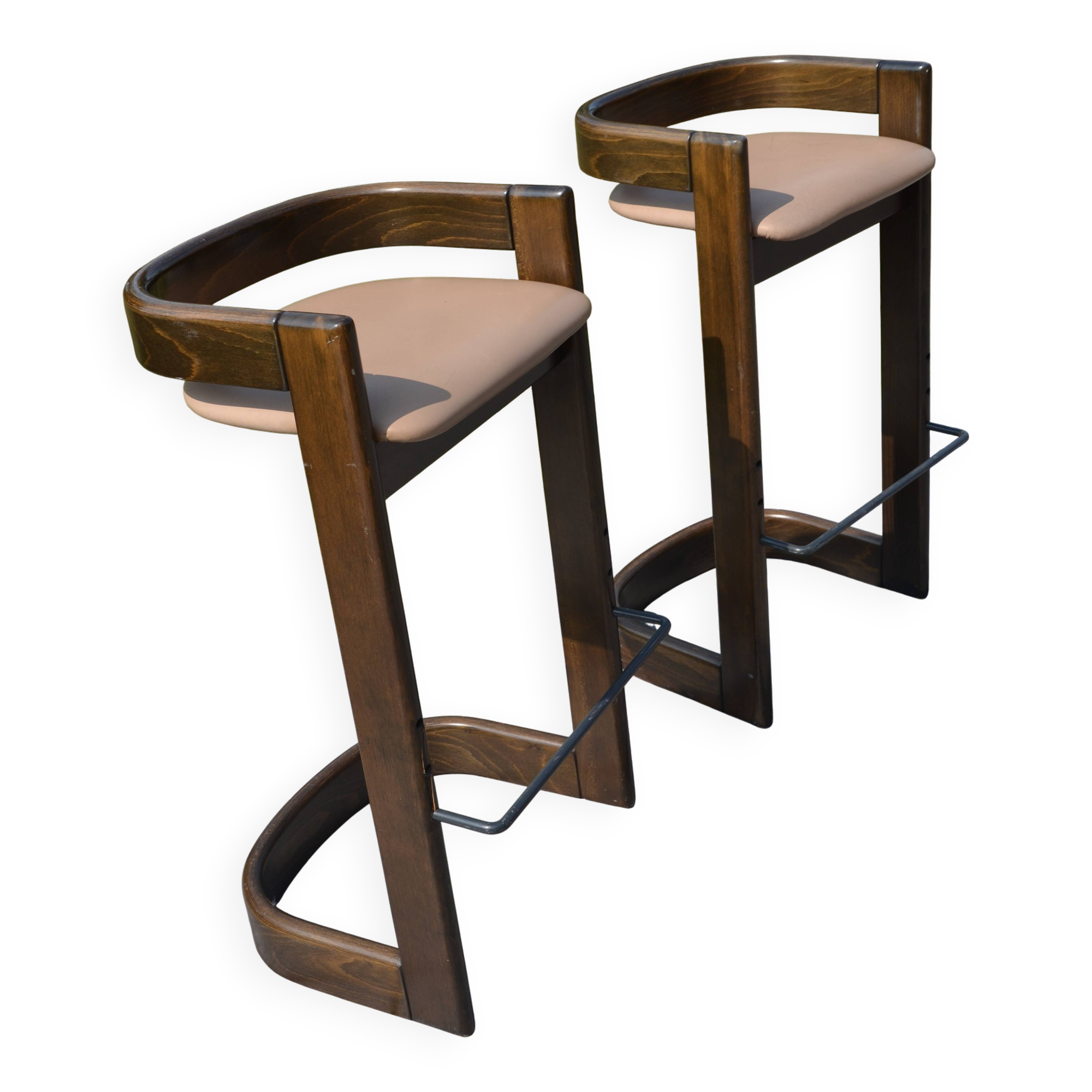 2 vintage bar chairs Germany