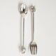 Silver-plated shell cutlery set