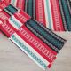 Set of 6 Catalan fabric napkins 48 x 42 cm red black green white
