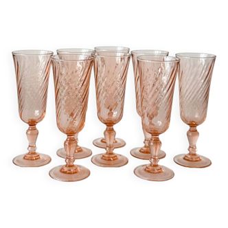 Rosaline Luminarc champagne flutes