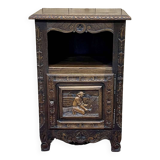 Chestnut bedside table from the 1930s