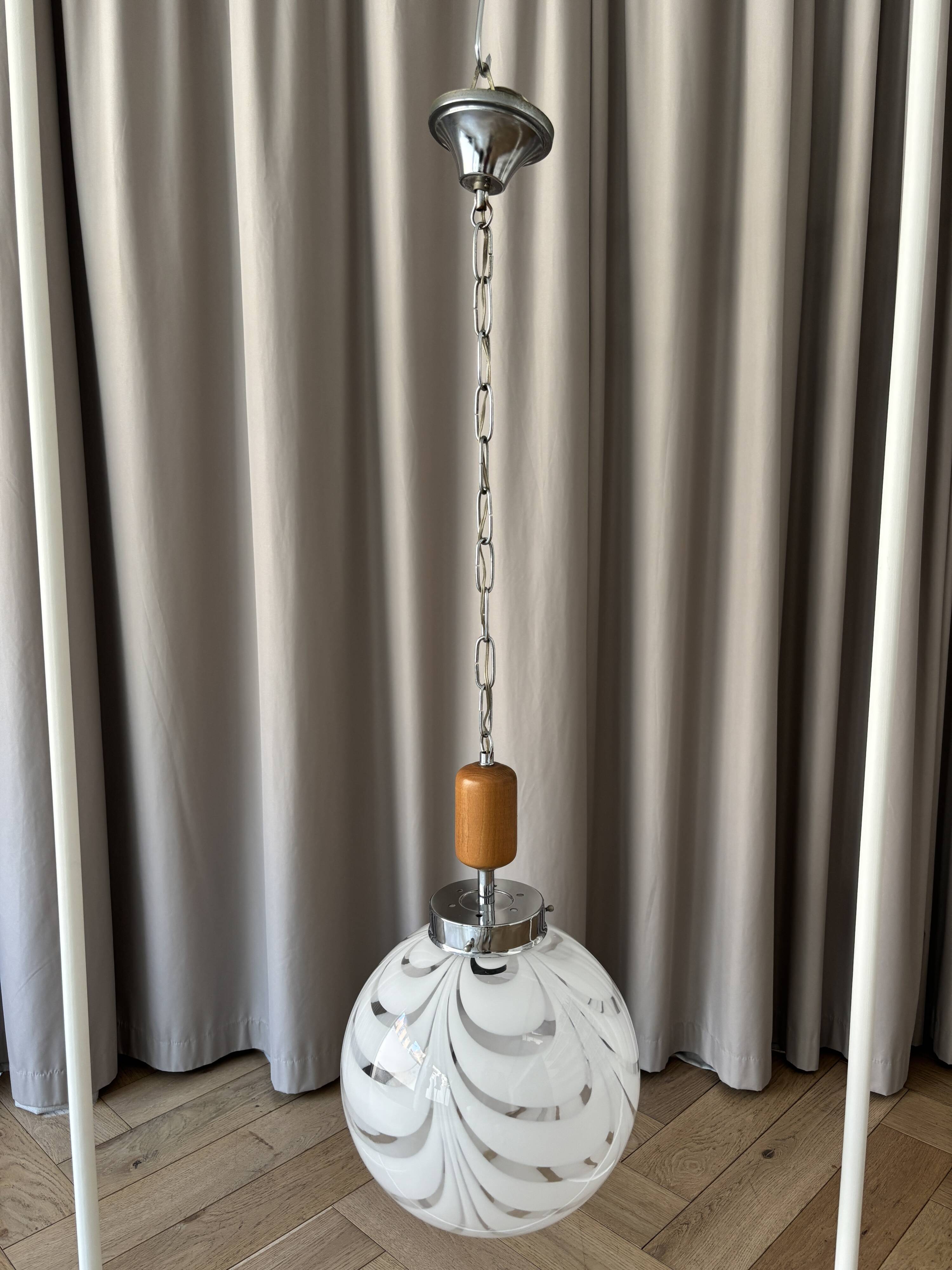 Vintage Murano glass pendant lamp – 1970s