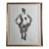 Original ink and wash drawing, framed, 38 x 44 cm