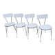 Set of 4 vintage Formica chairs – 1960s