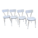 Set of 4 vintage Formica chairs – 1960s