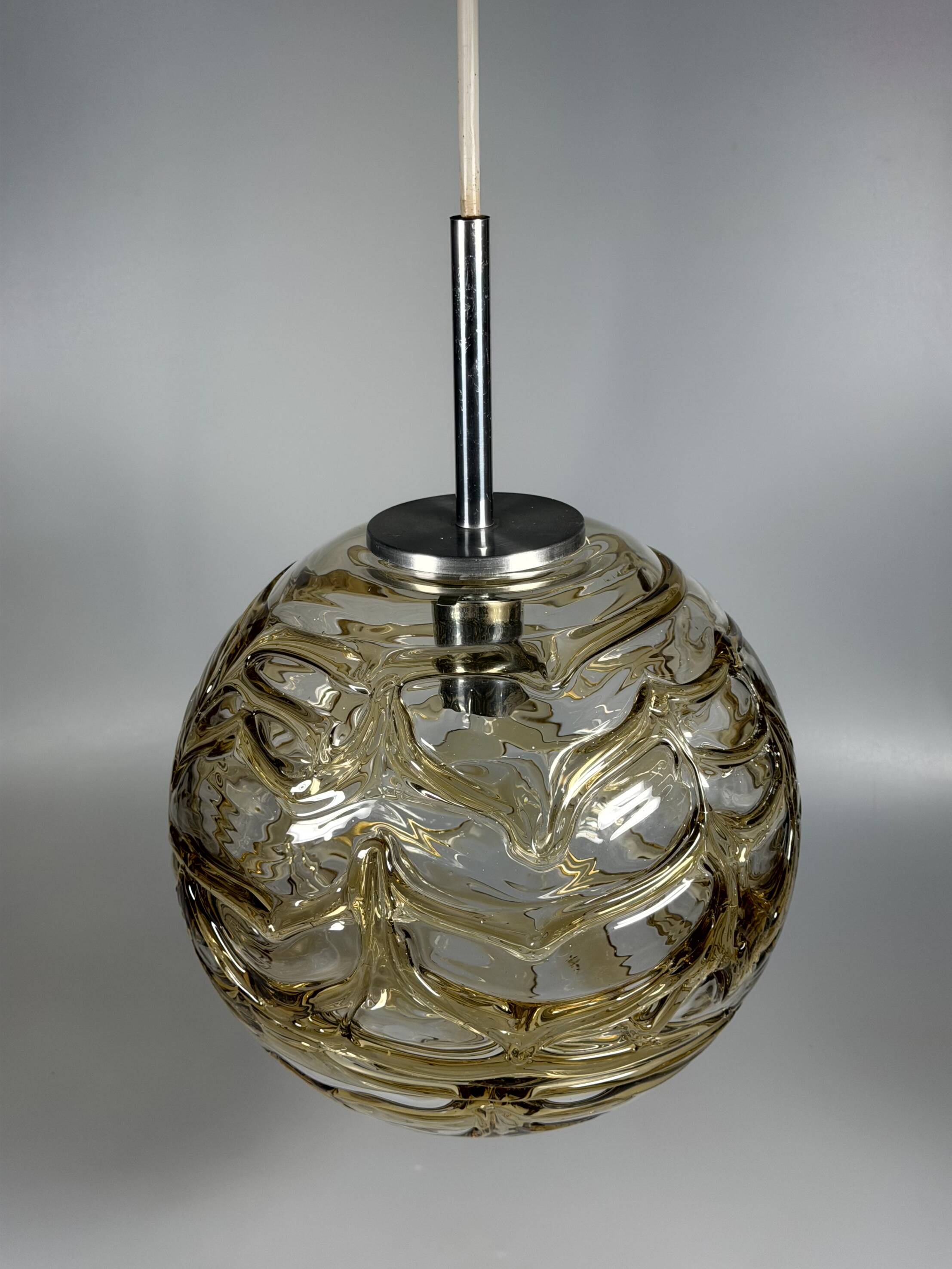 1960s 1970s Globe Hanging Lamp Pendant Lamp by Doria Leuchten Germany