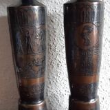 Set of vases and wall plate