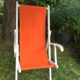 Long chair, Chilean, orange-coloured Transat