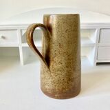 Pitcher sandstone vase signed