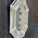 Miroir vénitien en verre de Murano incolore vers 1920