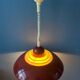 Red Scandinavian suspension lamp Space Age by Knud Christensen