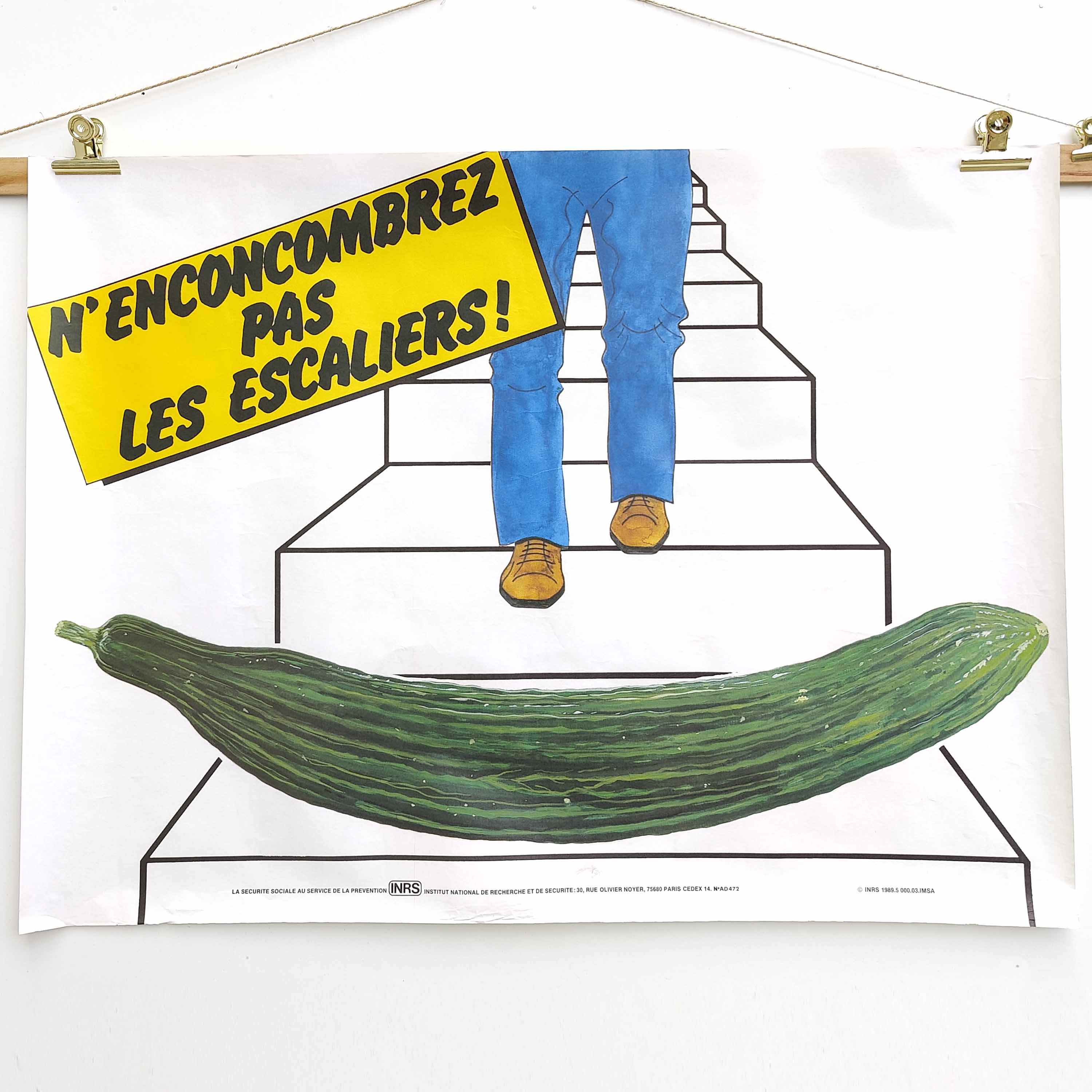 Vintage poster INRS 1989