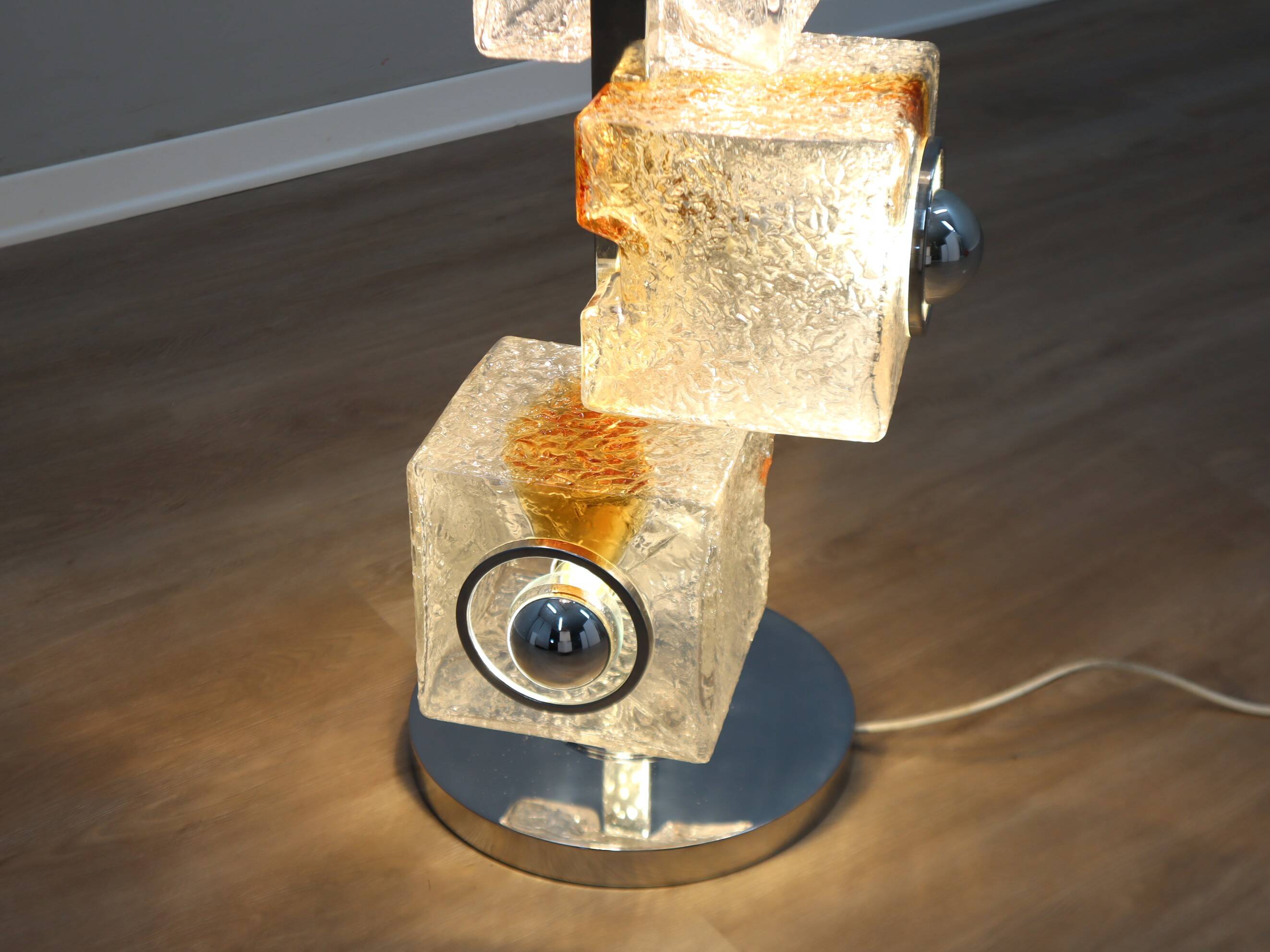 Lampadaire en verre de Murano par Toni Zuccheri pour VeArt, Italie, années 1970