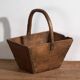 Antique solid wood basket (c.1900) #55