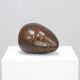 Sculpture en bronze – Tête abstraite, 20e siècle