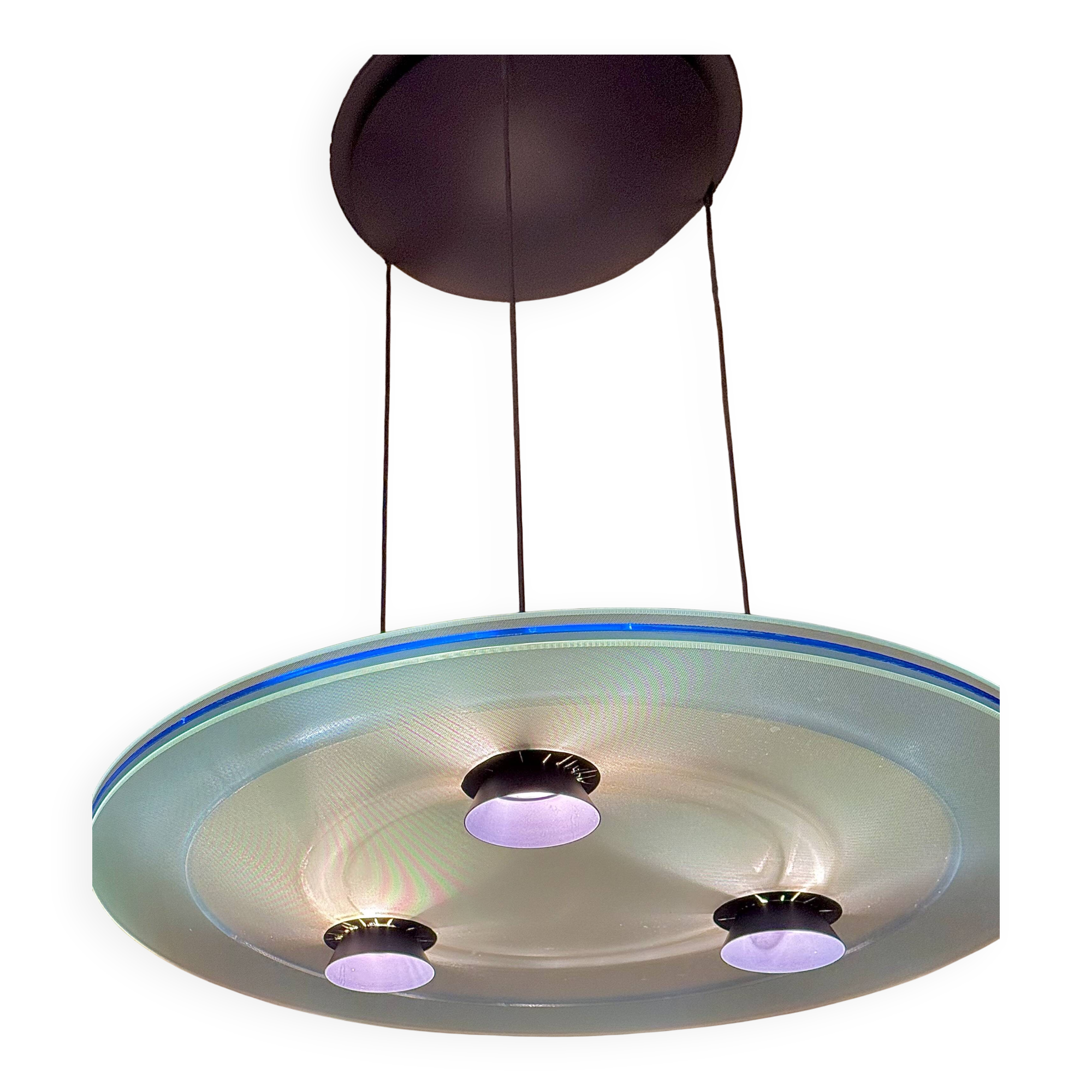 Halogen suspension Aurora 1040, Arteluce / Flos edition, Italy, 1980