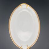 Oval flat Limoges golden tower