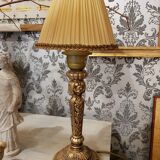 Authentic golden iron lamp pleated blinds