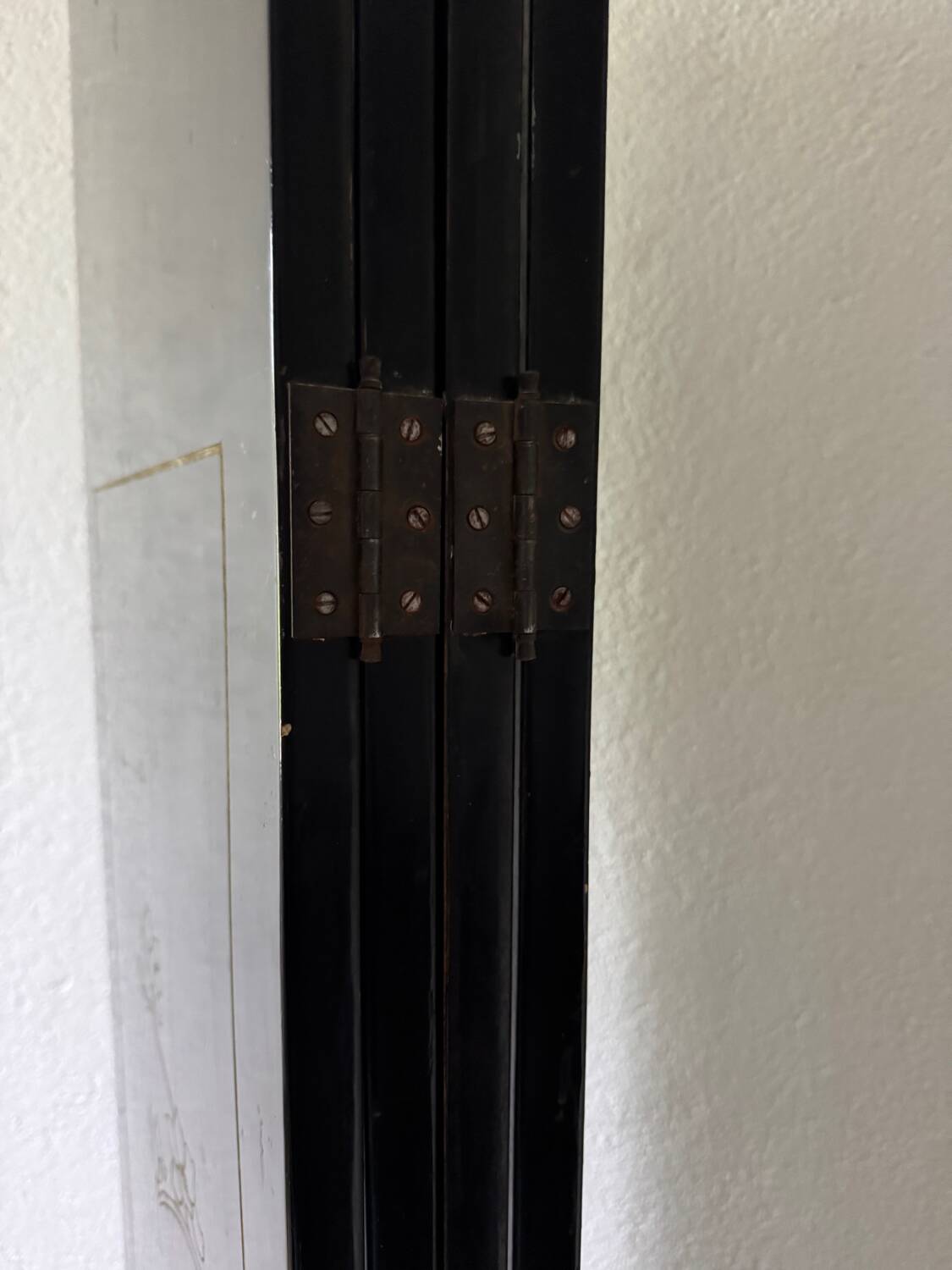 Antique Chinese lacquer screen