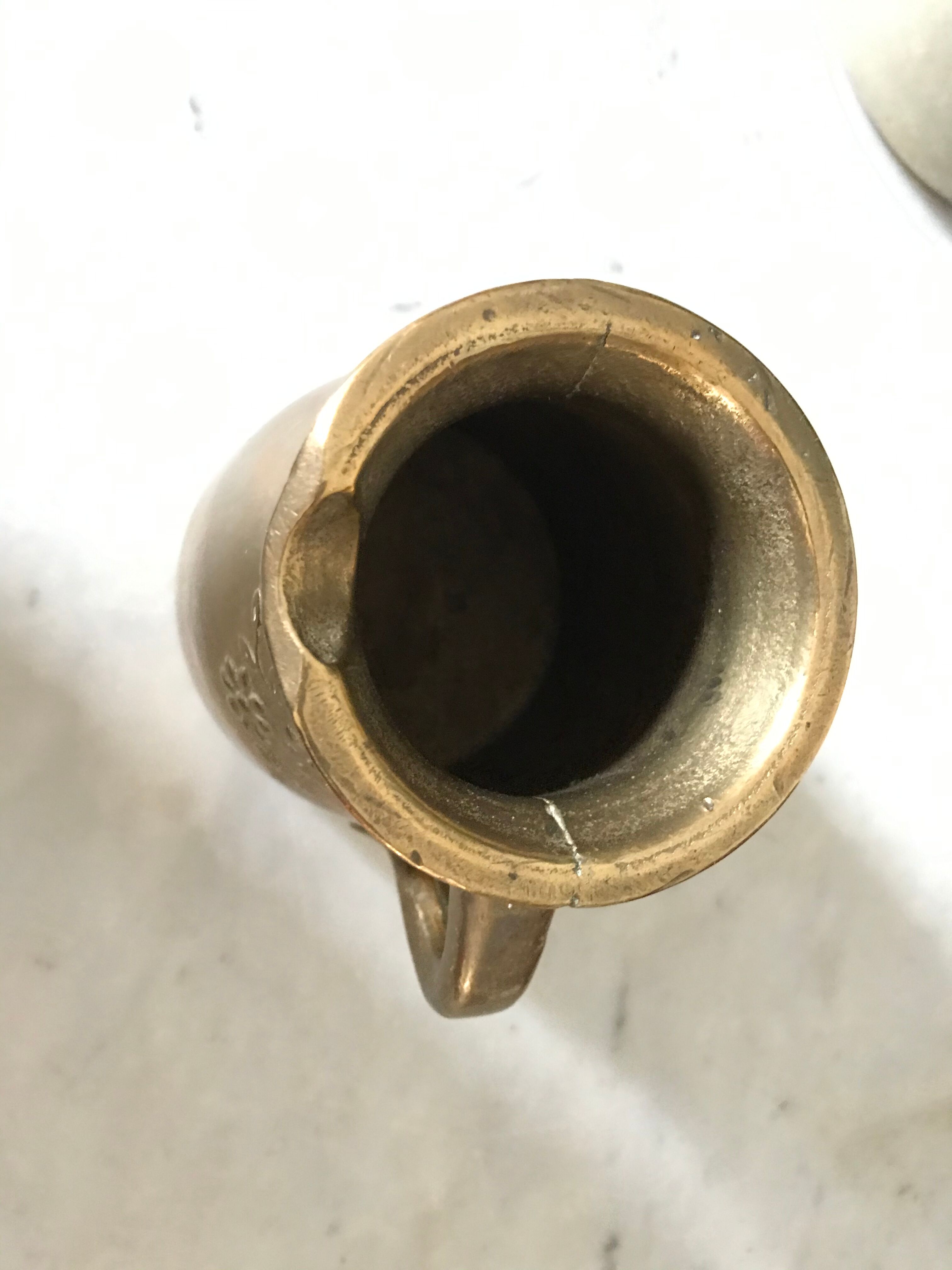 Gilde Handwerk solid brass vase