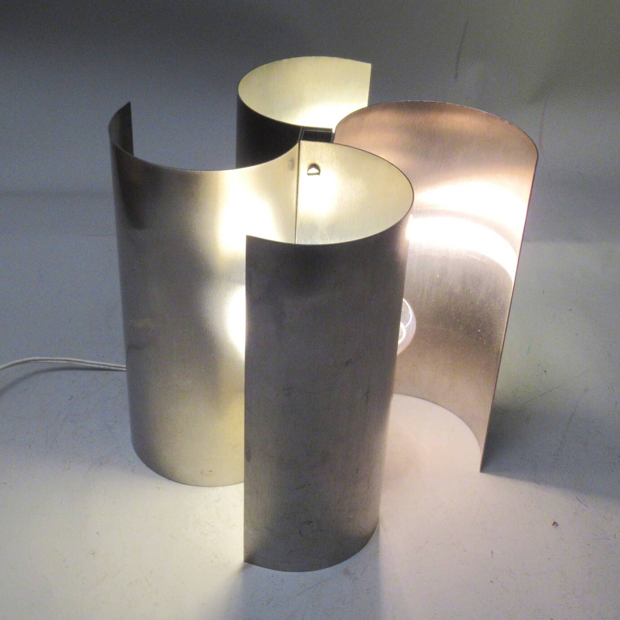 Steel turbine lamp circa 1970