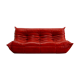 Togo sofa vintage red leather by Michel Ducaroy for Ligne Roset