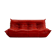 Togo sofa vintage red leather by Michel Ducaroy for Ligne Roset