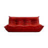 Togo sofa vintage red leather by Michel Ducaroy for Ligne Roset