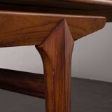 Mid-century Extendable Rosewood Dining Table, Model 10, Johannes Andersen for Hans Bech, Denmark, 19