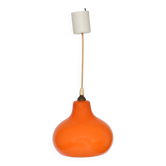 Suspension in orange opaline from the 1960s.