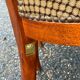4 chaises louis Philippe bois massif et daim beige