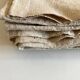 Raw hemp tablecloth 19th trousseau reserve 2m x 2m
