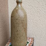 Sandstone bottle with inlaid fern décor by Alain Bernard Breton potter