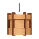 Danish wooden pendant lamp, 60’s