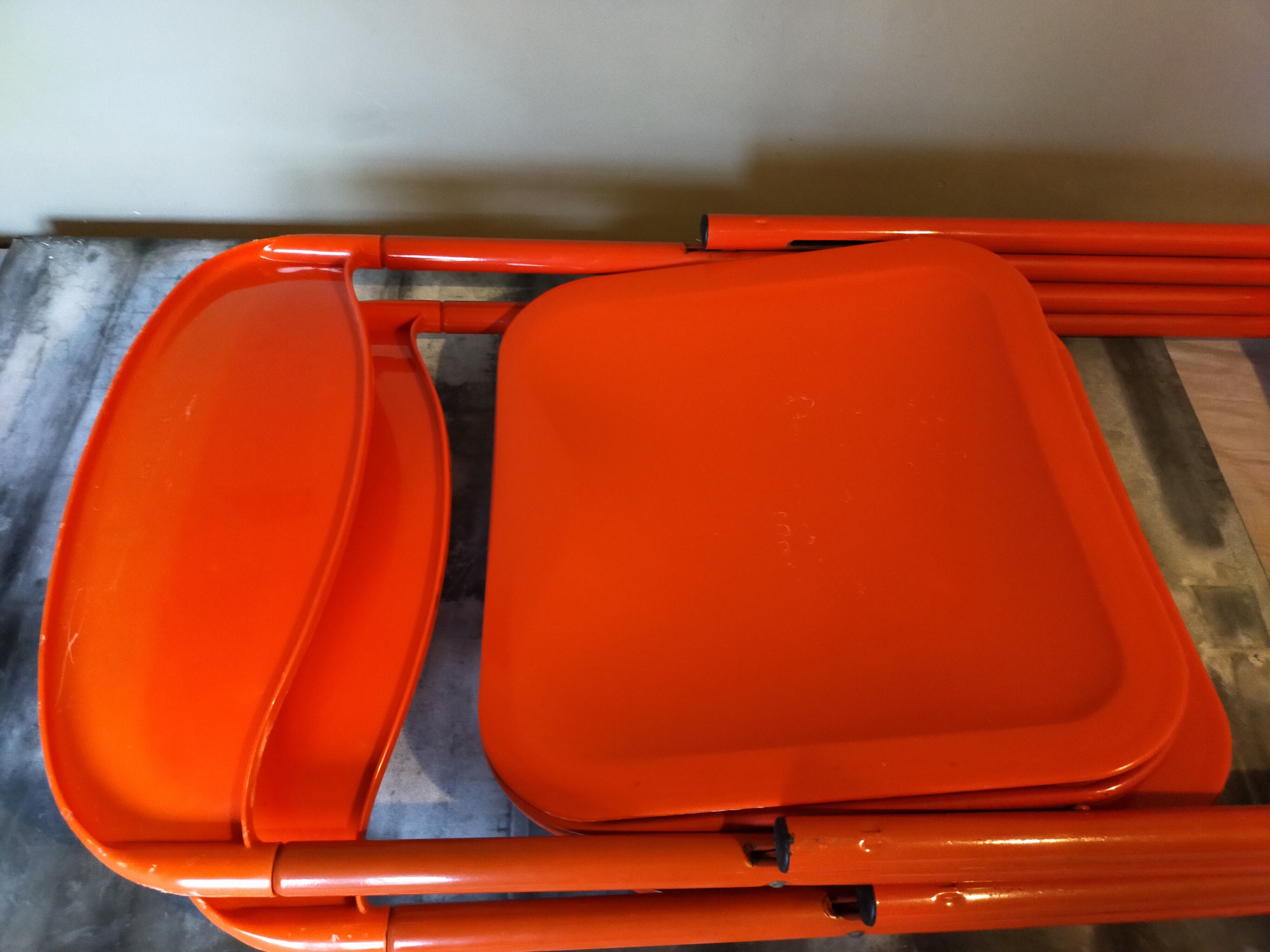 Pair of 80s folding chairs