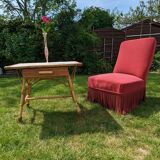 Fauteuil boudoir en velours