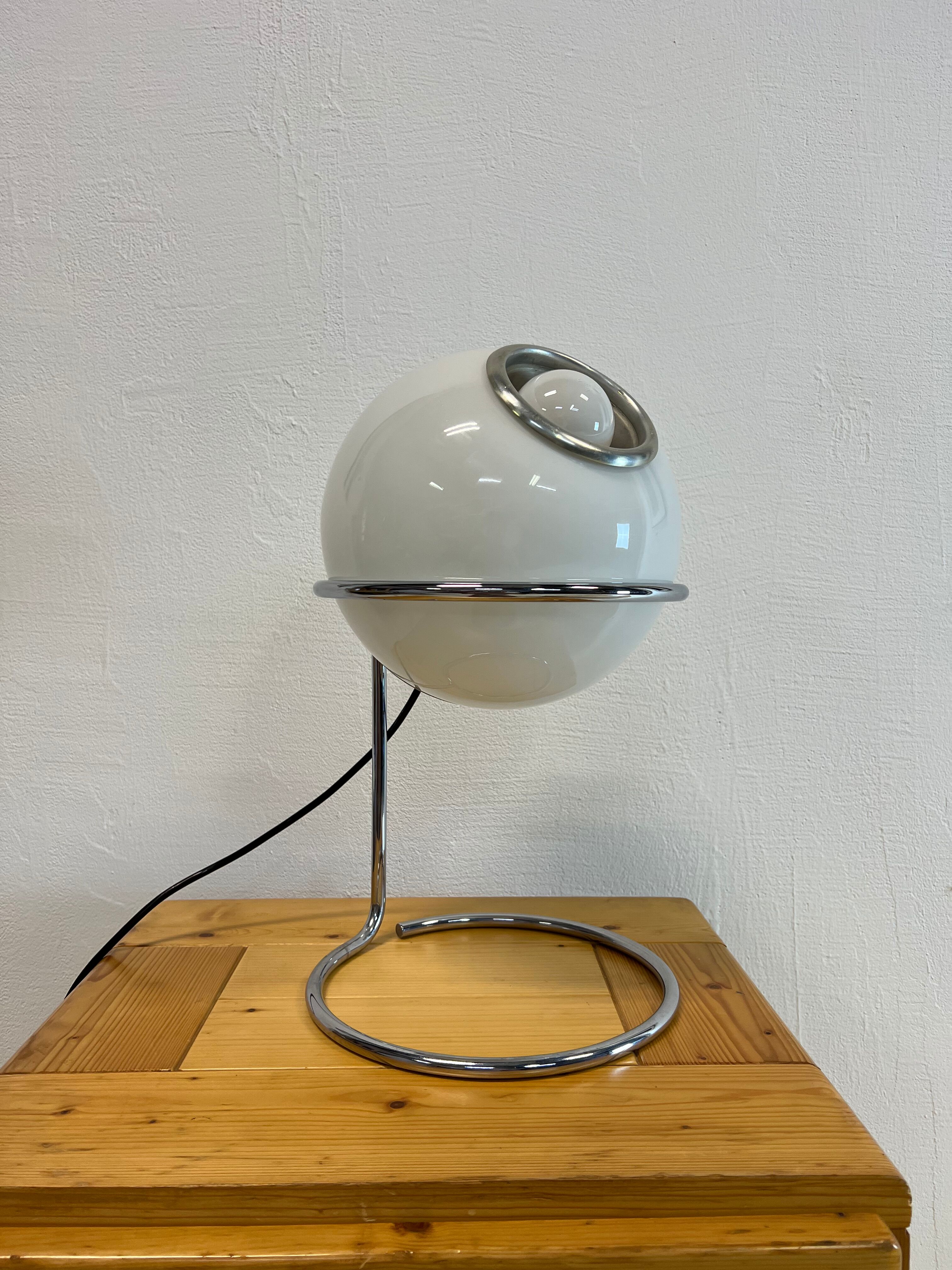 Giotto Stoppino lamp in glass and metal