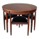 Roundette Teak Extendable Dining Set by Hans Olsen for Frem Røjle, Denmark