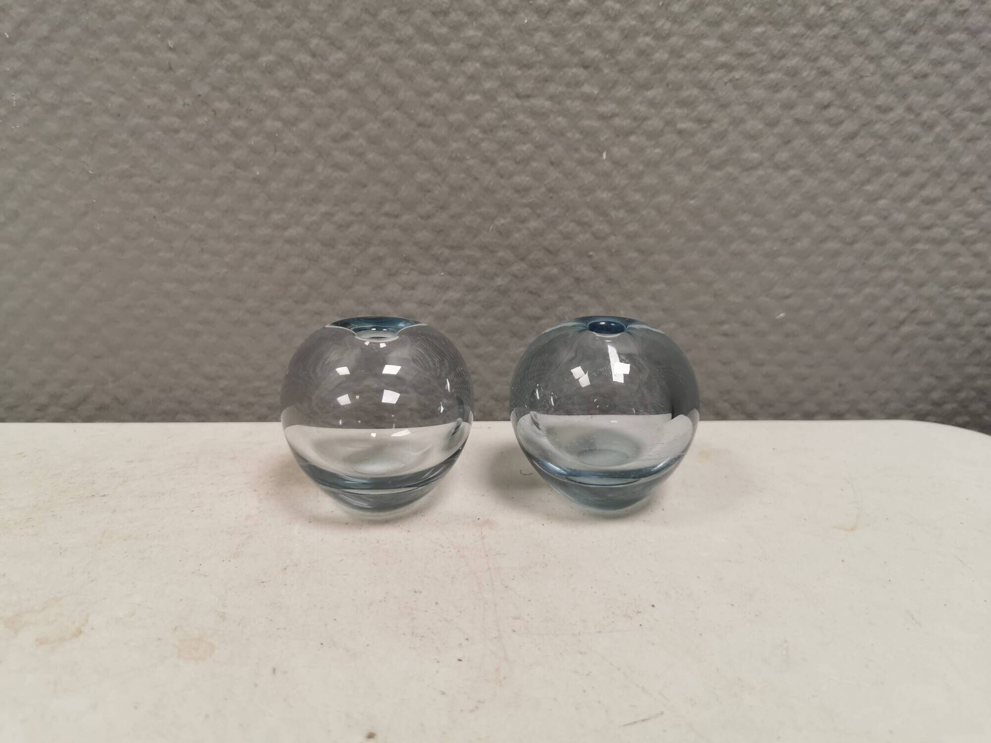 Two small "Rondo" ball vases by Per Lütken for Holmegaard Glassworks 1961