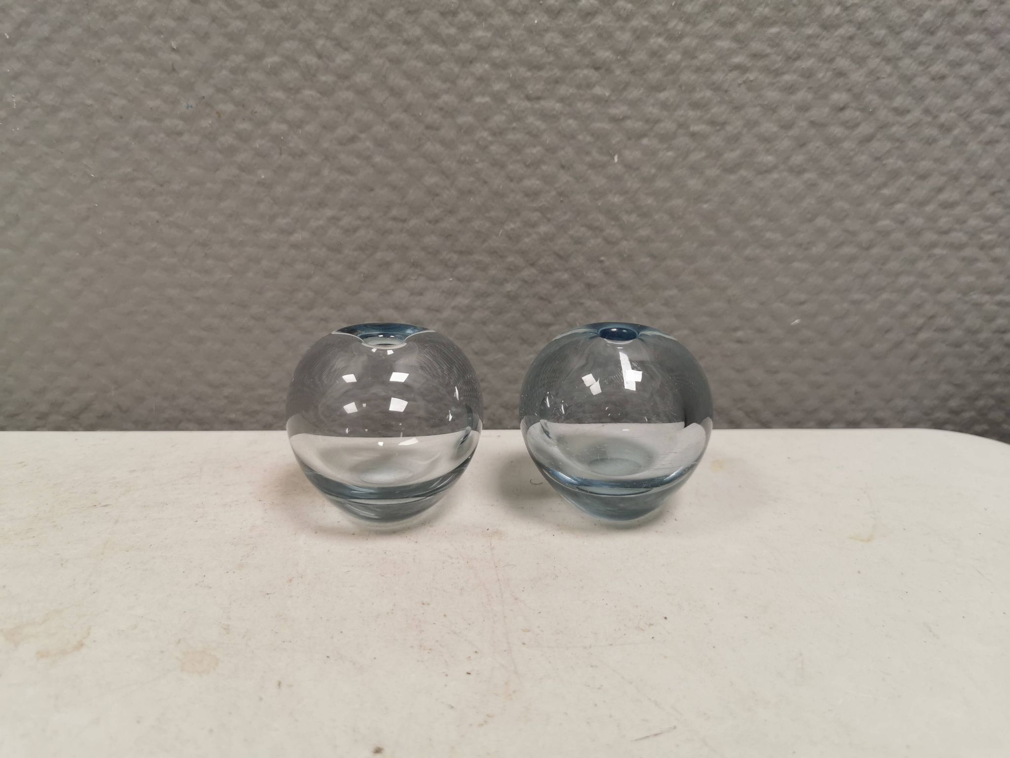 Two small "Rondo" ball vases by Per Lütken for Holmegaard Glassworks 1961
