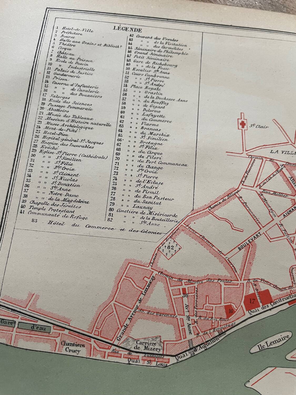 Map of Nantes