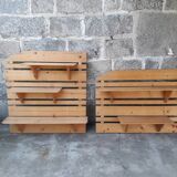 Pine wall shelves