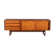 Retro 1960s Long White & Newton Teak Sideboard With Sliding Doors