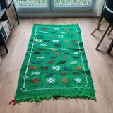 Berber green kilim rug