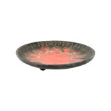 Vintage Terracotta Fruit Bowl Bowl Fat Lava Style Orange Gray 29cm