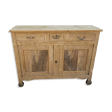 Bahut buffet furniture of old raw wood shallow