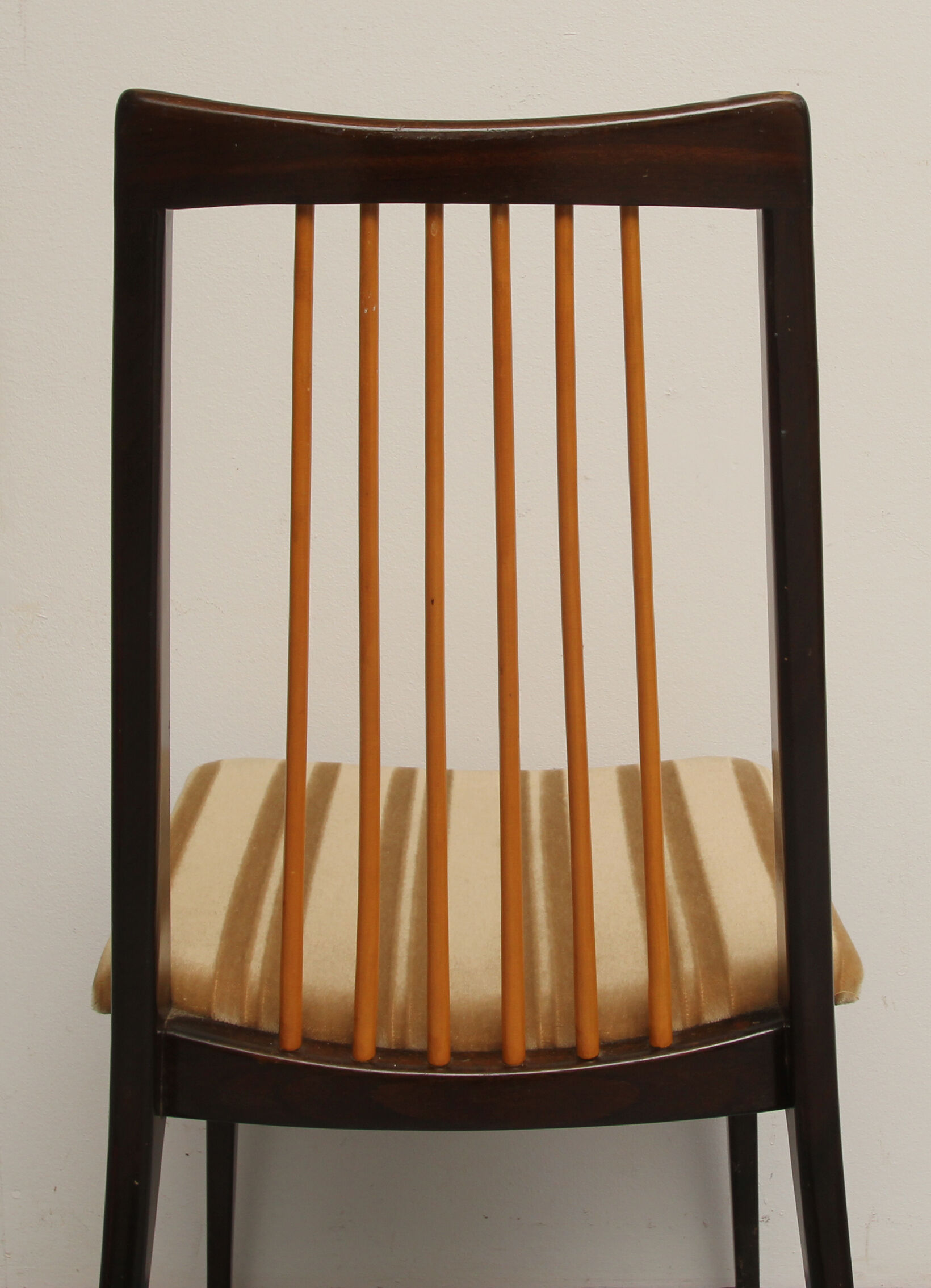 1950s set of 4 chairs, bicolor design