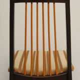1950s set of 4 chairs, bicolor design