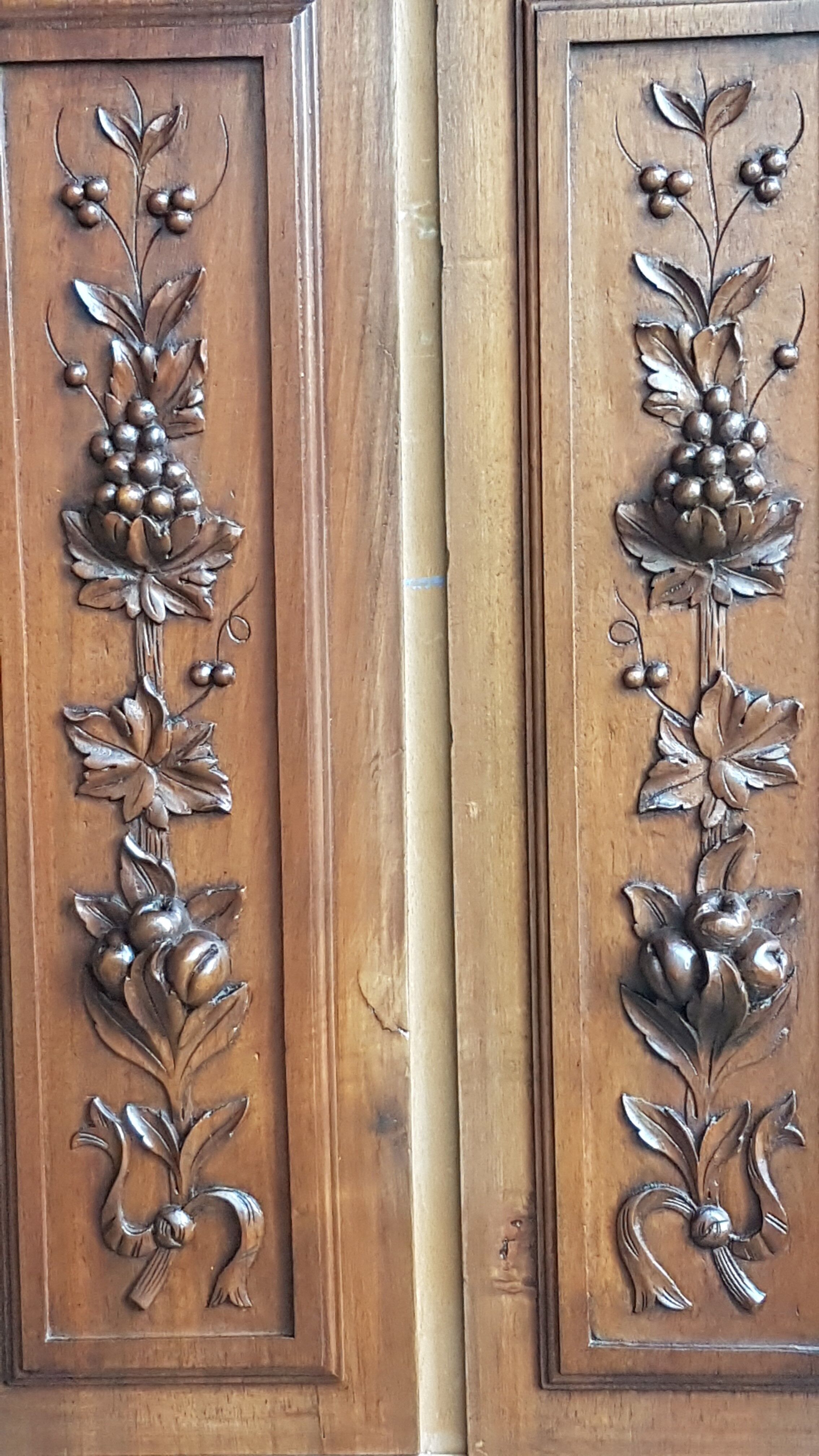 Pair of decorative panels former 19th century
