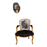 Armchair Louis XV bison